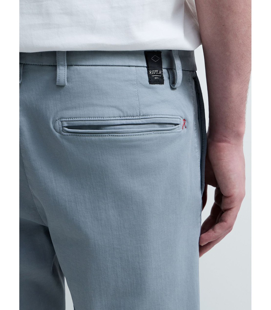 レギュラースリムBENNI Hyperflex Color チノパンツ 詳細画像 グレイッシュブルー 6